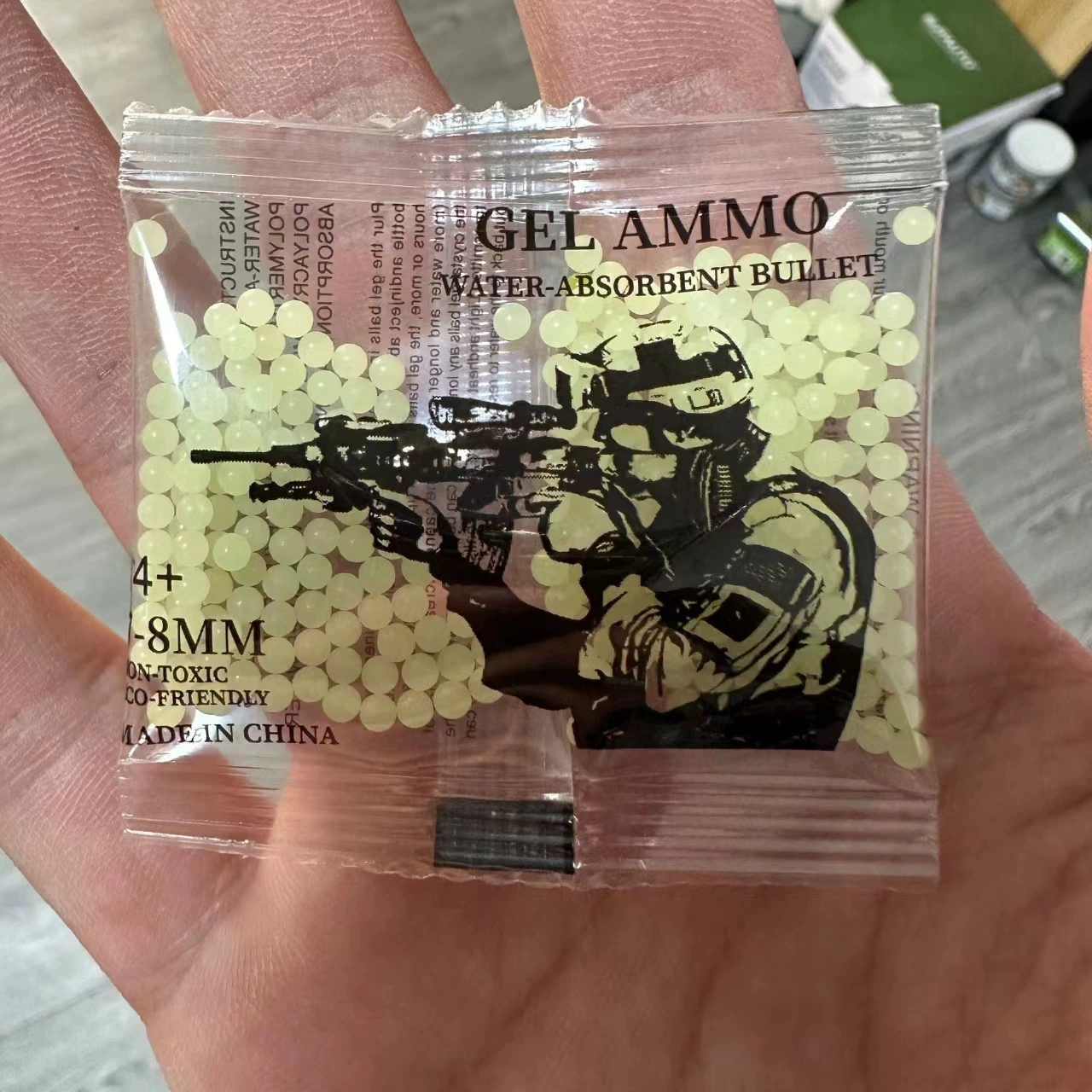 Светящаяся водяная бомба, флуоресцентная бомба 7-8 мм, водопоглощающая бомба для ночного клуба, качающаяся бомба для отслеживания, хрустальная бомба, пузырь Губка Боб, большие бусины