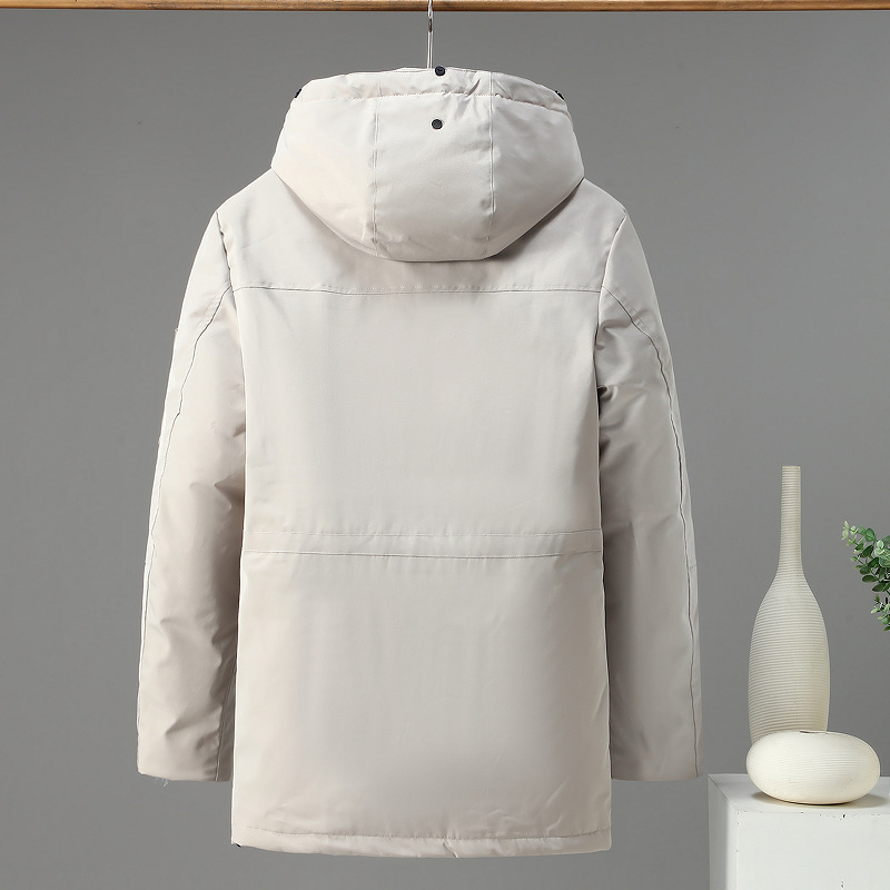 Winter New Russian Hot selling Men's Windproof Outdoor Warm Cotton Robe Casual Coat_voghion.com