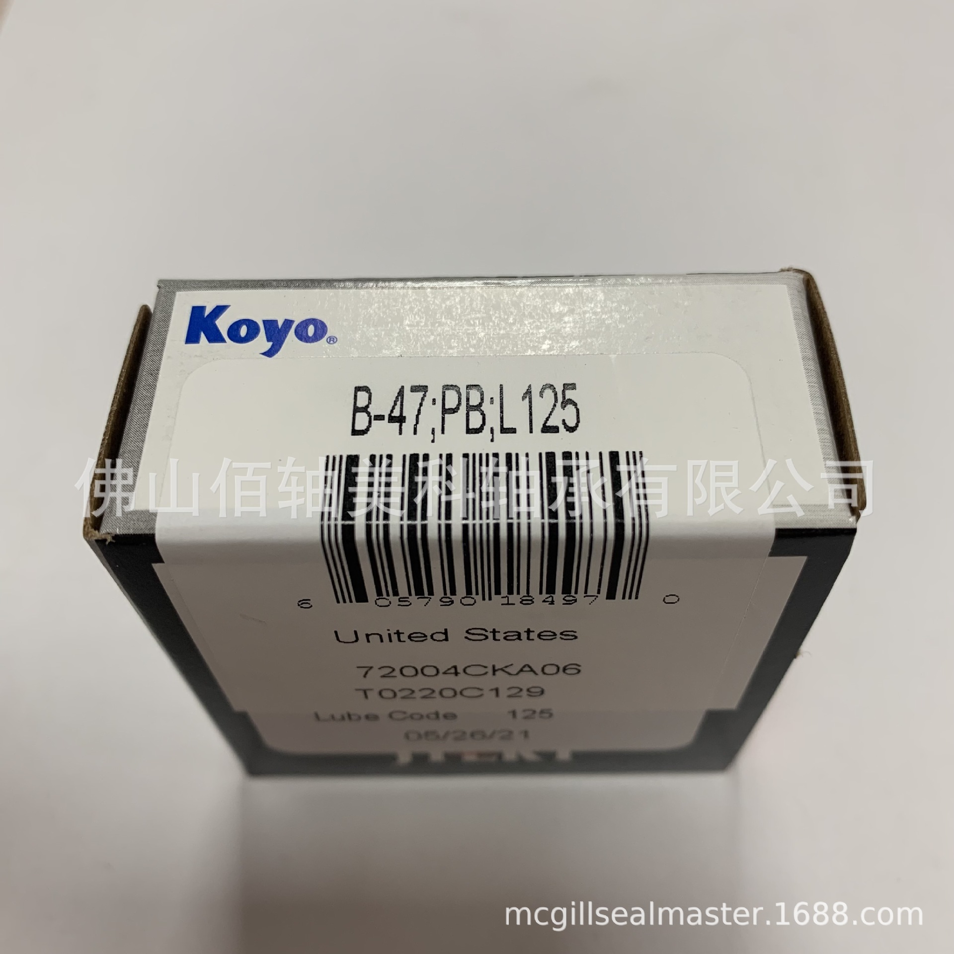 KOYO尖头满滚针轴承 B-47 M-471;PB;L125 原美国TORRINGTON品牌