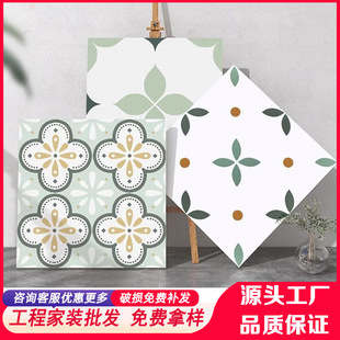 600X600 French Style Tiles Kitchen and Bathroom Floor Tiles Balcony Tiles Green Women's Clothing Store Matte All-Ceramic Shop