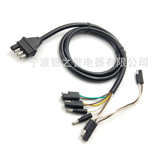 4-Core Sae Plug 4-Row Trailer Plug Solar 4-Way Sae Plug Car and Motorcycle Dc Plug