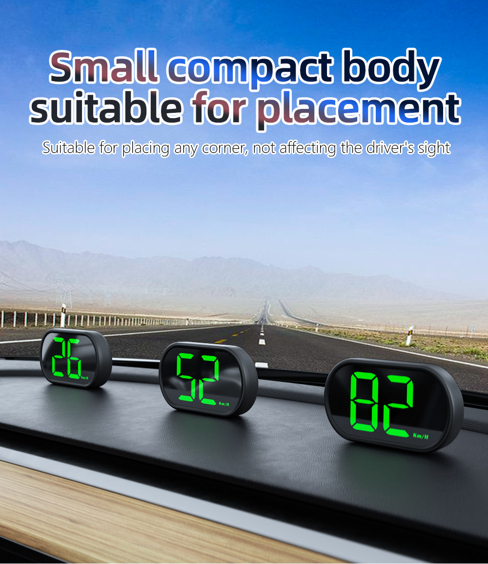Car HUD Head-Up Display Automotive Beidou GPS Multifunctional Speedometer Speed Head-Up Display Universal
