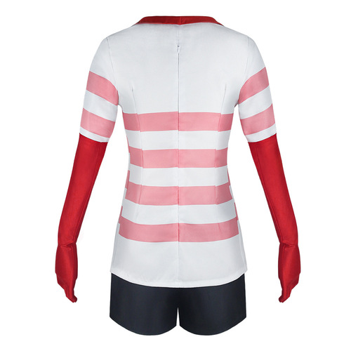 Hell Inn cosplay Angel Dust Angel Red and White Striped Skirt cosplay costume role-playing stage wear