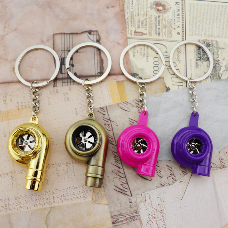 Metal Turbine keychain pendant mini car modification accessories small gift 4s store gift souvenir customization