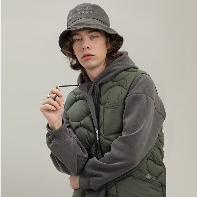 Chaleco Acolchado Térmico para Hombre de Poliéster y Algodón Impermeable, Diseño Engrosado para Uso Casual image 3