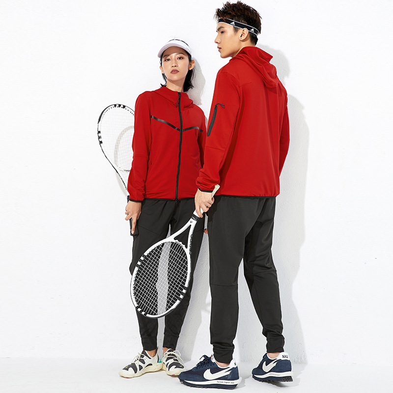 Conjunto Deportivo Informal para Otoño e Invierno, Sudadera Tipo Cárdigan Unisex de Algodón, Uniforme de Grupo, Traje de Entrenamiento de Manga Larga con Logotipo Estampado, Moderno