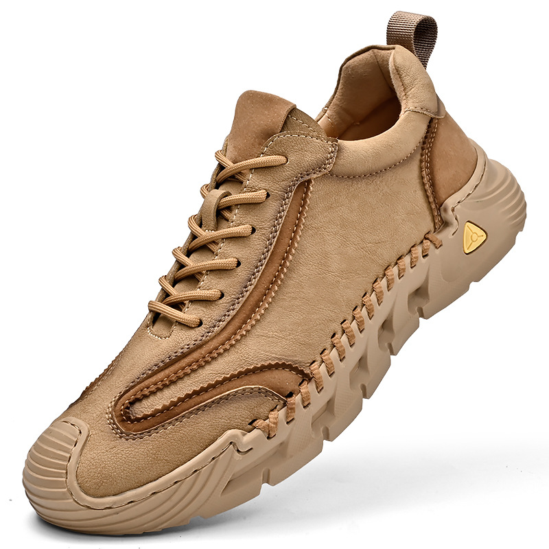 Zapatos de hombre 2024 otoño nuevos zapatos de cuero suaves antideslizantes, zapatos casuales antideslizantes, zapatos de moda masculinos de cuatro estaciones