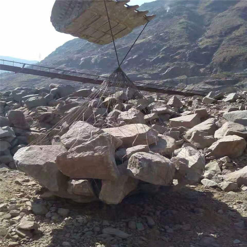 防汛石笼网兜 钢丝编织网兜 吊装钢丝网兜 编织合金网兜 抛石网兜