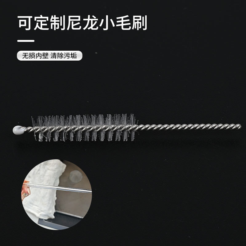 Cepillo de limpieza manual desechable Cepillo de limpieza de pajitas de acero inoxidable Cepillo de nailon Cepillo de limpieza Cepillo de limpieza de laboratorio