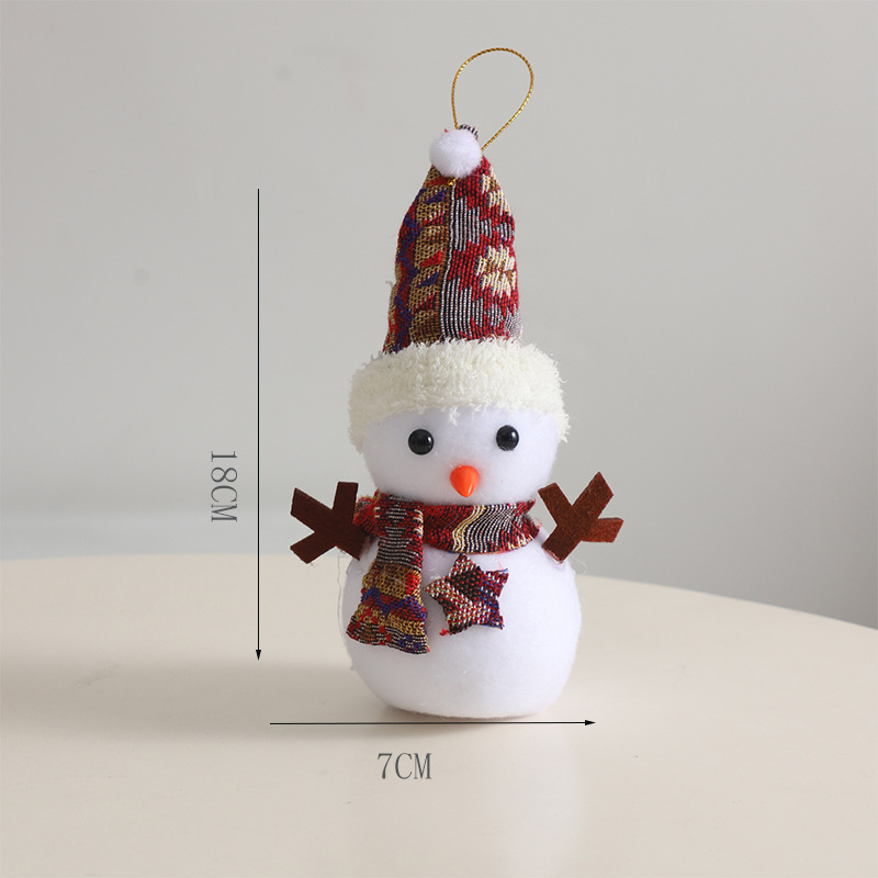 Navidad de siete colores cordier muñeca de nieve decoración floral caja floral embalaje de regalos decoración de flores suministros de embalaje festivo