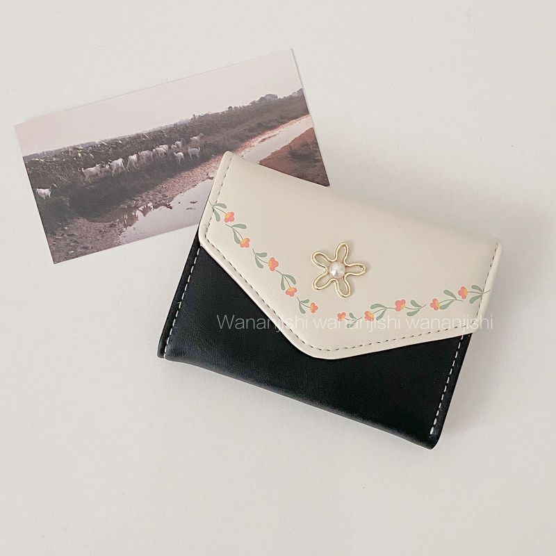 Cartera multifuncional de gran capacidad para estudiantes coreanos cambio fresco y exquisito mini tarjeta bolsa de tendencia