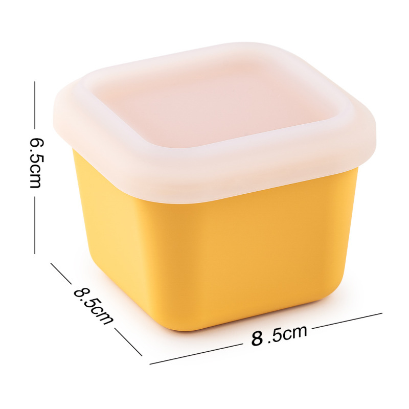 80ml/180ml パッションフルーツ包装箱 シリコン保存箱 離乳食サプリメント箱 ワンバイトアイスキューブ シングルアイスキューブ|undefined