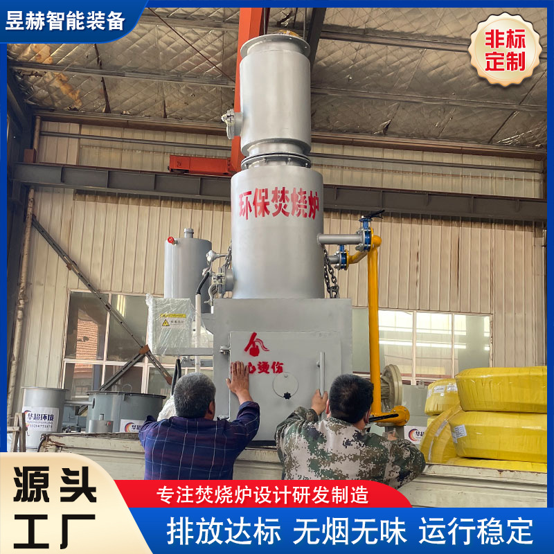 小区生活垃圾处理焚烧炉 低温二次医疗工业废弃废物焚烧炉设备