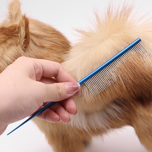 Cat comb hair removal cat hair comb stainless steel flea comb pet comb comb hair removal cat beauty comb