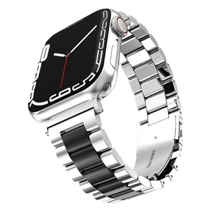 Три бусина твердый стальной ремешок подходит для Apple appleiwatch2/3/4/5/6/7/8/9 смарт-ремешок