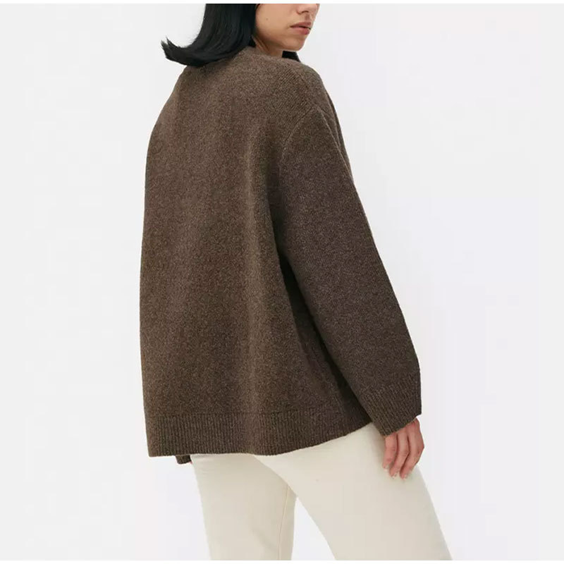 Women's Clothing winter new pink sweet round neck pullover sweater_voghion.com