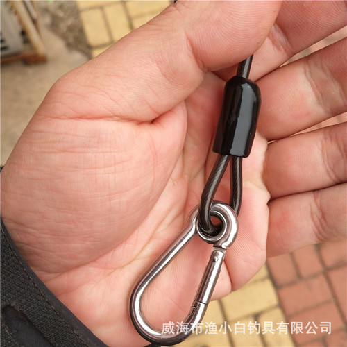 Drop-Resistant Rope, Loss-Prevention Rope, Tidal Fishing, Sea Fishing, Boat Fishing, Fortification Support, Boat Fishing Rod, Electric Reel, 2-meter Wire Rope