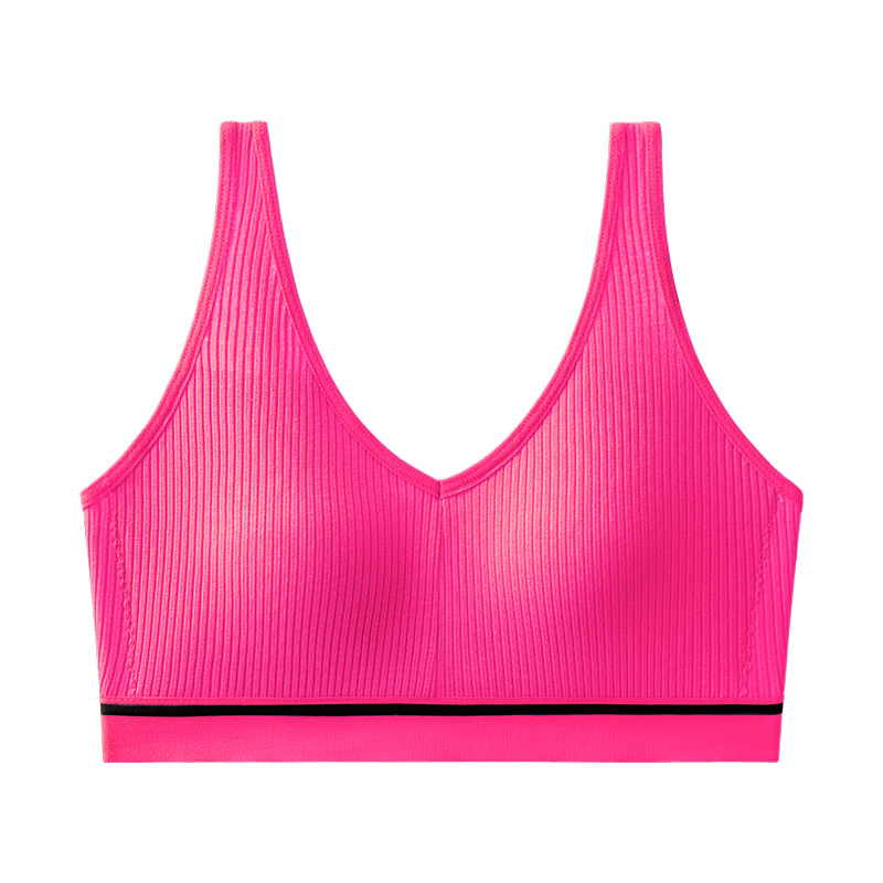 Transfronterizos deportivos de algodón puro, ropa interior de espalda hermosa, sujetador transpirable simple que absorbe el sudor, ropa interior de espalda hermosa, ropa interior de pecho.