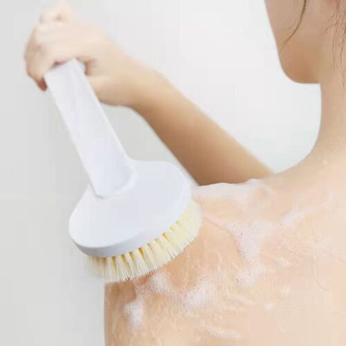 Bath brush, back rub brush, unprinted back rub artifact, long handle back rub mud bath brush, double-sided bath ball, bath brush wholesale