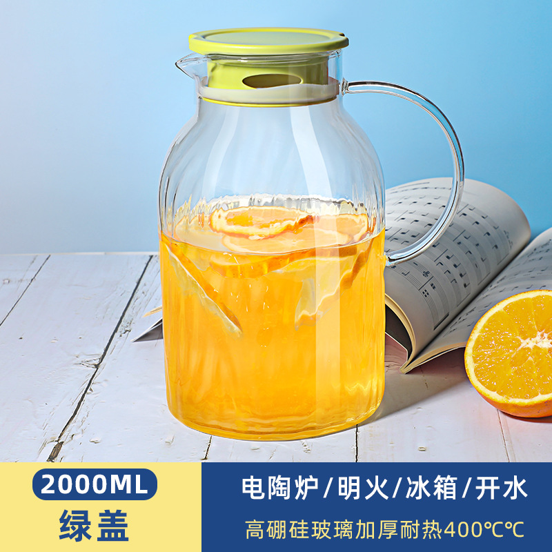 Taza de agua de lujo ligera japonesa set hogar tetera de agua fría resistente a altas temperaturas taza de té taza de vidrio para invitados té de agua image 10