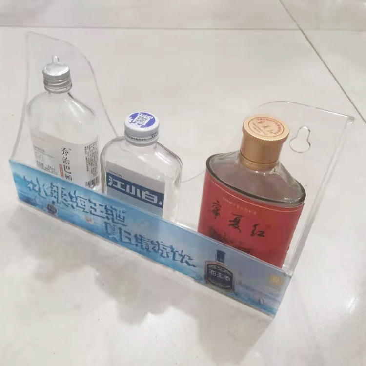 透明吸盘冰箱挂架  小卖部冰箱门内侧置物架  免钉吸盘展示架