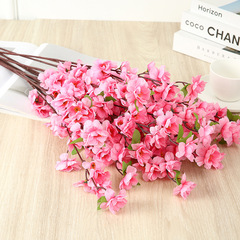 單支仿真桃花客廳酒店工程園林綠化園藝公園裝飾假梅花枝桃樹批發