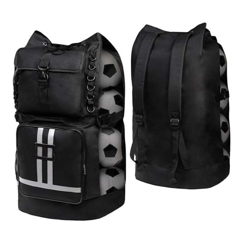 Cross-Border Football Bag Can Accommodate 14-16 Balls, Extra-Large Sports Equipment Storage Bag with Adjustable Shoulder Strap