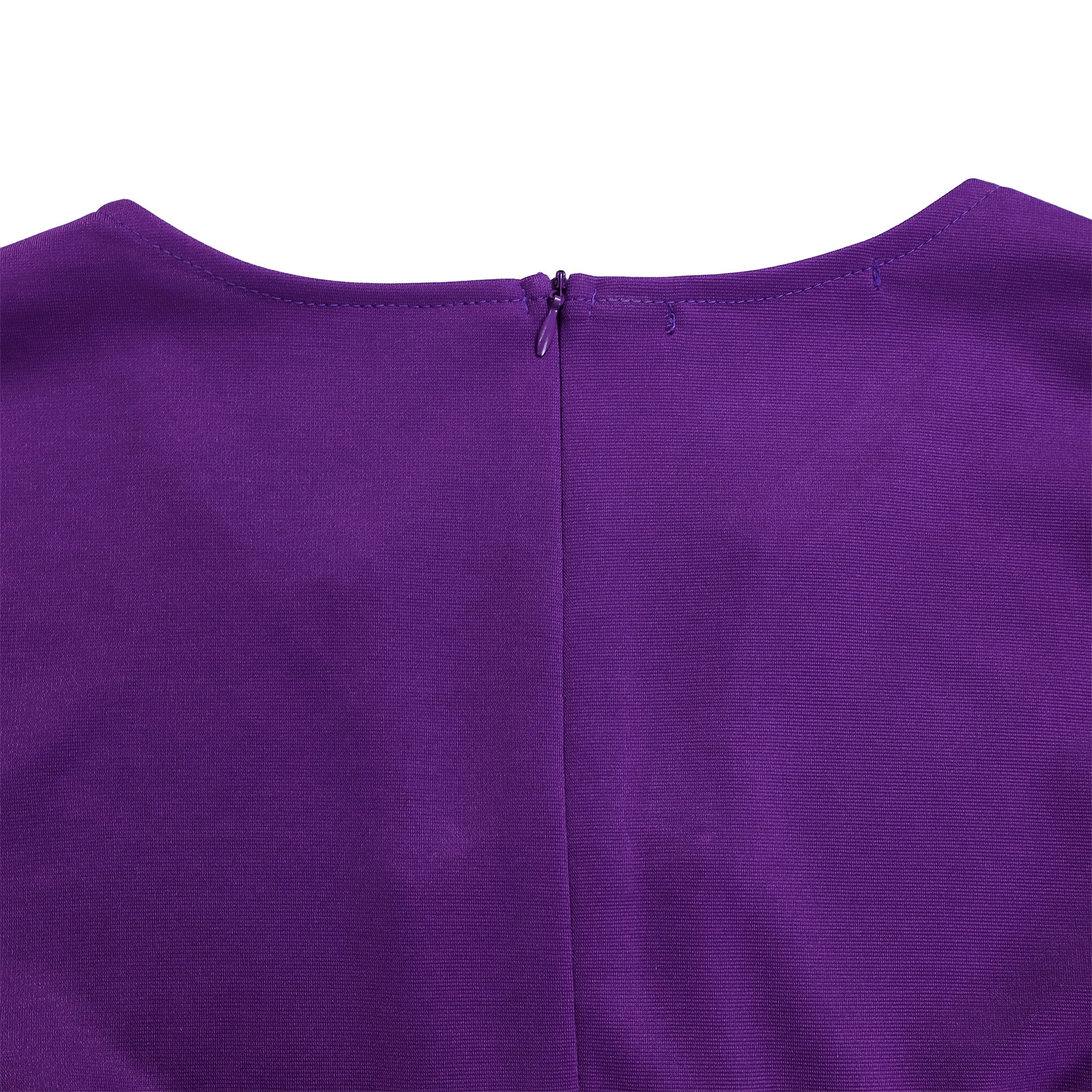 Wholesale Women's Elegant Style Temperament Commuter Belt Solid Color Daily Round Neck Pullovers Half Sleeve A- Line Skirt display picture 37