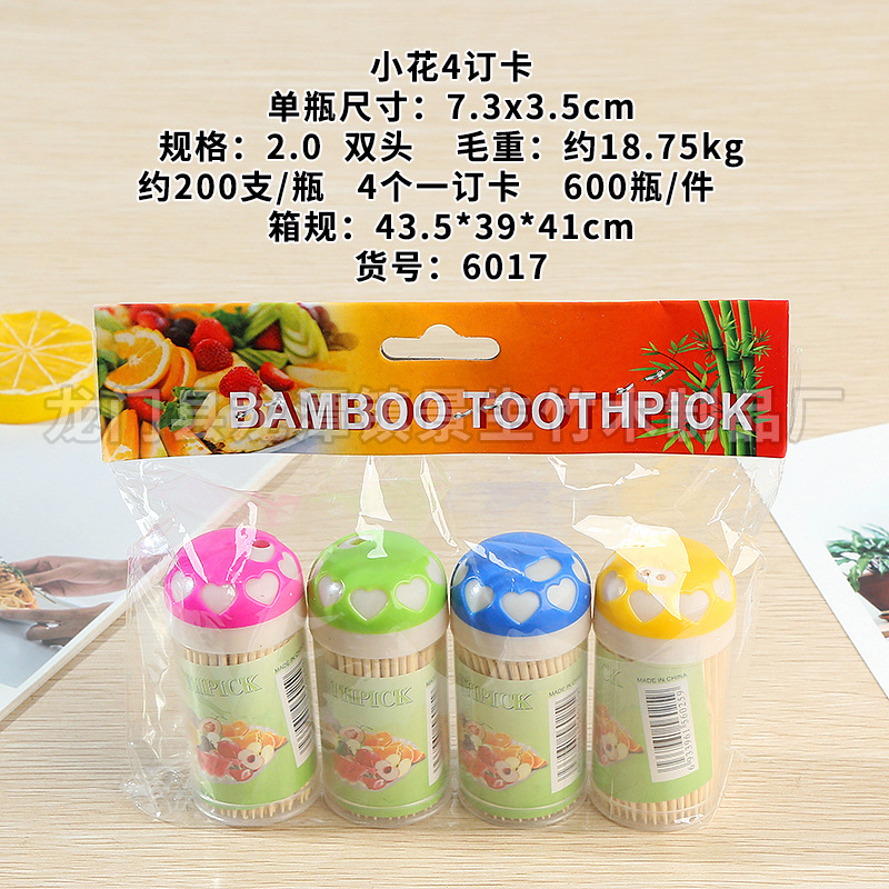 Fabricante mayorista de botellas multiusos asequibles, botellas con diseño de flor de ciruelo, palillos de dientes de doble punta, palillos de dientes pequeños, palillos de dientes para grandes almacenes y palillos de dientes para puestos callejeros. image 18