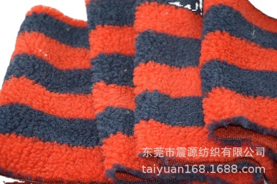 批发横间提花羊羔绒颗粒布珠粒毛 服装手袋手套滚球面料