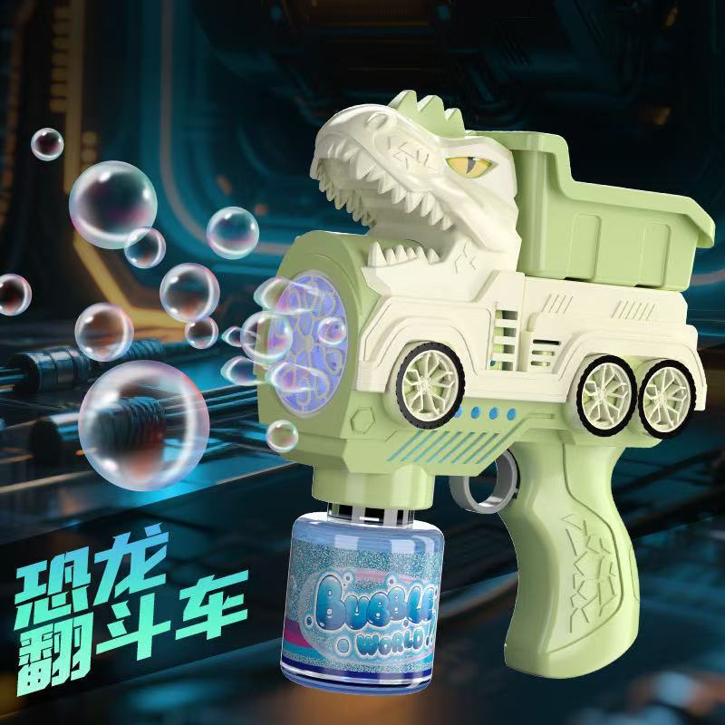 全自動バブル吹き出し宇宙恐竜電動ハンドヘルドバブルガンおもちゃバブルマシンバブルスティック電動バブルマシン|undefined