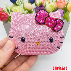 Foreign trade goddess high-quality portable cat-flap flip with makeup mirror sticker diamond computer for girls with water diamonds calculator