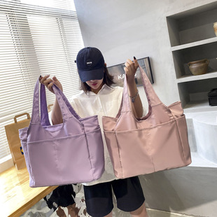2023 New Fashionable Portable Oxford Cloth Women's Cloth Bag Casual Multi-Pocket Large Capacity Travel Bag Nylon Shoulder Dance Bag