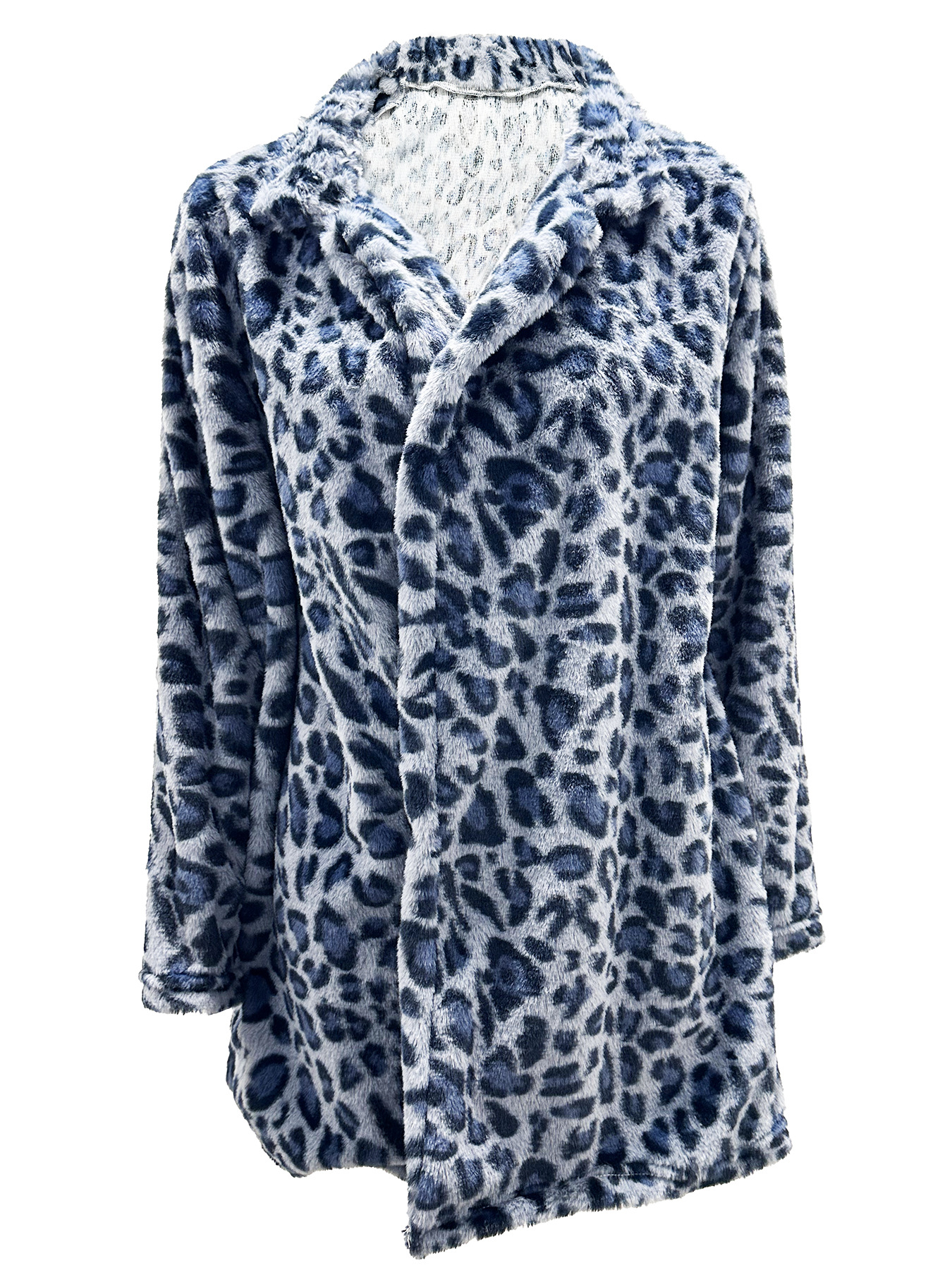 Cappotto elegante e alla moda con tasche larghe in pelliccia con stampa leopardata da donna autunno inverno 2025_voghion.com