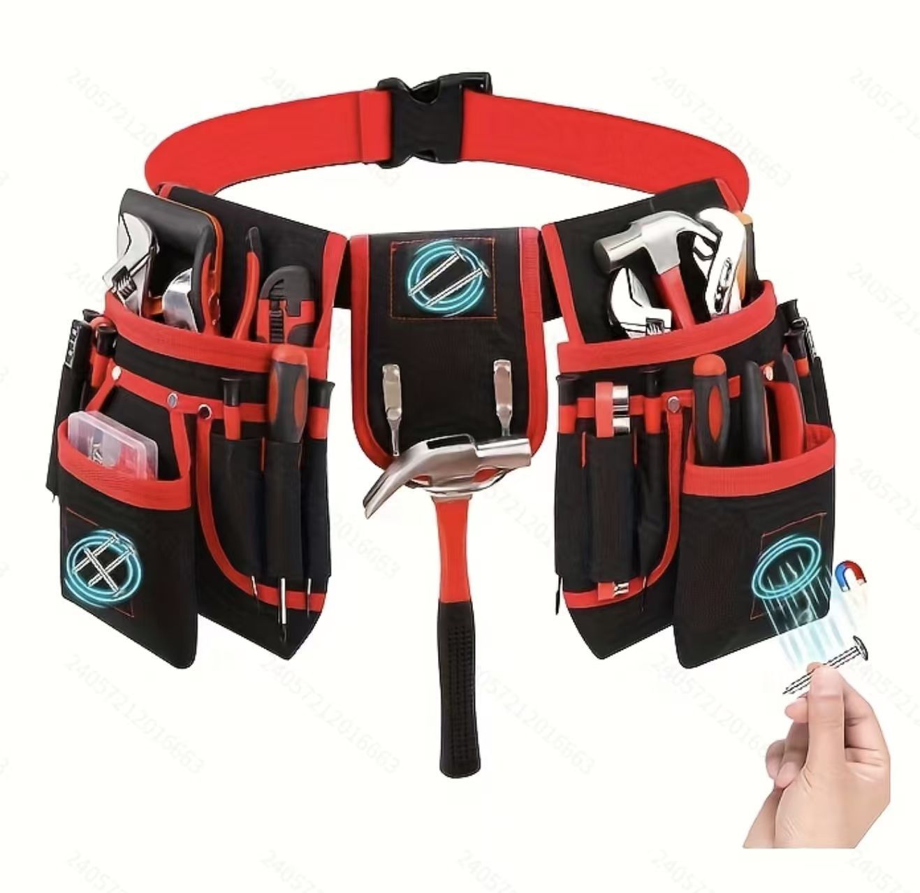 Ingenioso Oxford tela portátil impermeable electricista bolso de cintura multi-herramientas almacenamiento artefacto portátil para venta caliente transfronteriza