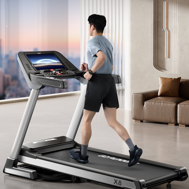 Lijiu Jia X8 Marathon Treadmill for Home Use, Climbing, Silent, Large Folding Commercial Equipment for Fitness