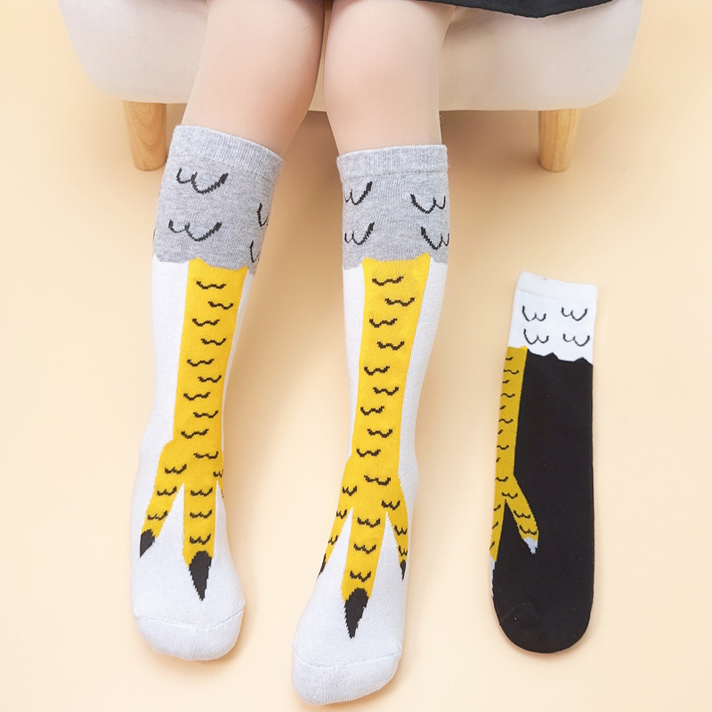 Halloween funny children's socks breathable socks chicken feet Christmas baby floor socks baby baby socks Japanese style calf socks
