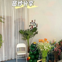 包邮蕾丝花边布料窗帘布桌布隔断帘沙发巾服装面料背景布婚庆道具