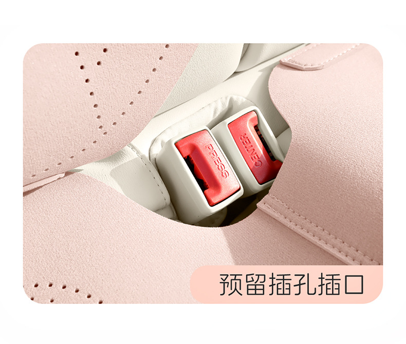 Car Seat Cushion Cartoon Suede Half-Cover Seat Cover New Style Cute Breathable Car Seat Cushion for Women