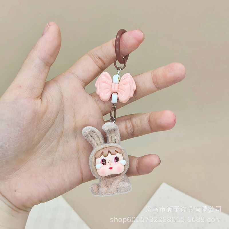 植毛樹脂泣いている赤ちゃん立体キーホルダーペンダントかわいいバッグアクセサリー人形ペンダントペンダントキーホルダー卸売|undefined
