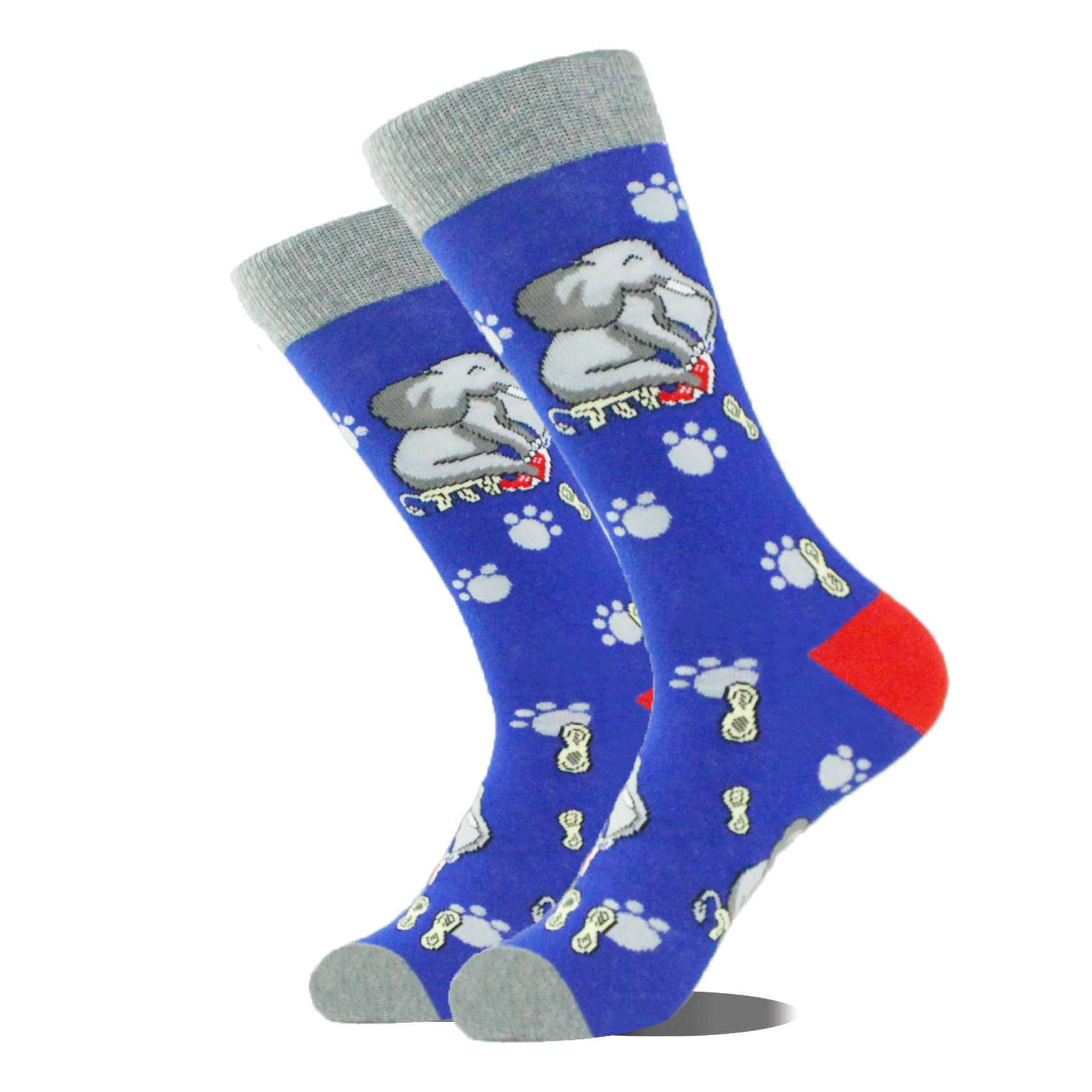 Comercio exterior calcetines de moda transfronterizos calcetines de algodón de media pantorrilla para hombres populares calcetines de moda de tema de serie de vida animal al por mayor