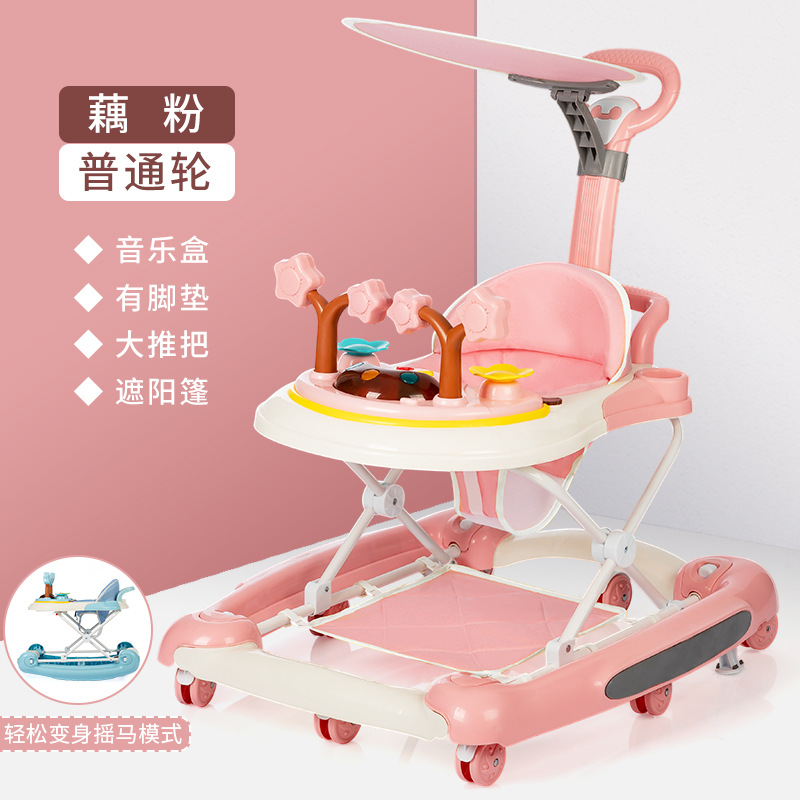 Baby Walker anti-o-pierna anti-vuelco niña niño bebé multifuncional niño caminar ayuda carro