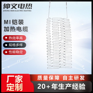 Factory special-shaped tube mi armored heating cable mineral insulation high temperature heating cable stainless steel electric heating cable