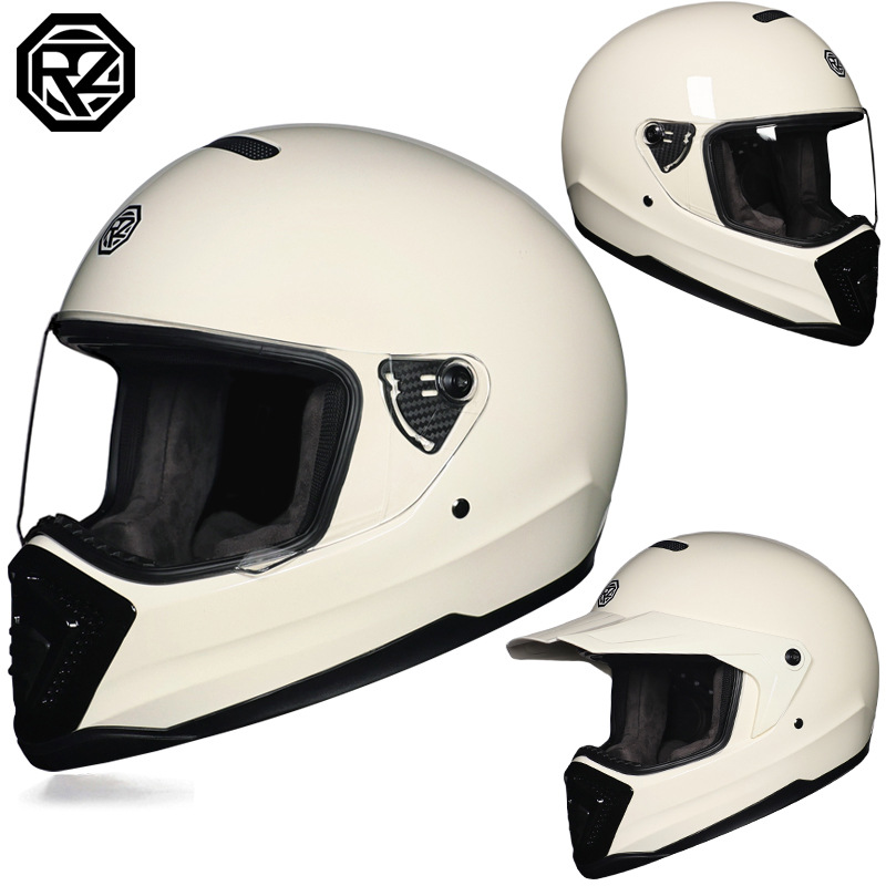 Orz motocicleta casco retro para hombres y mujeres locomotora rally casco de seguridad todoterreno cool 918