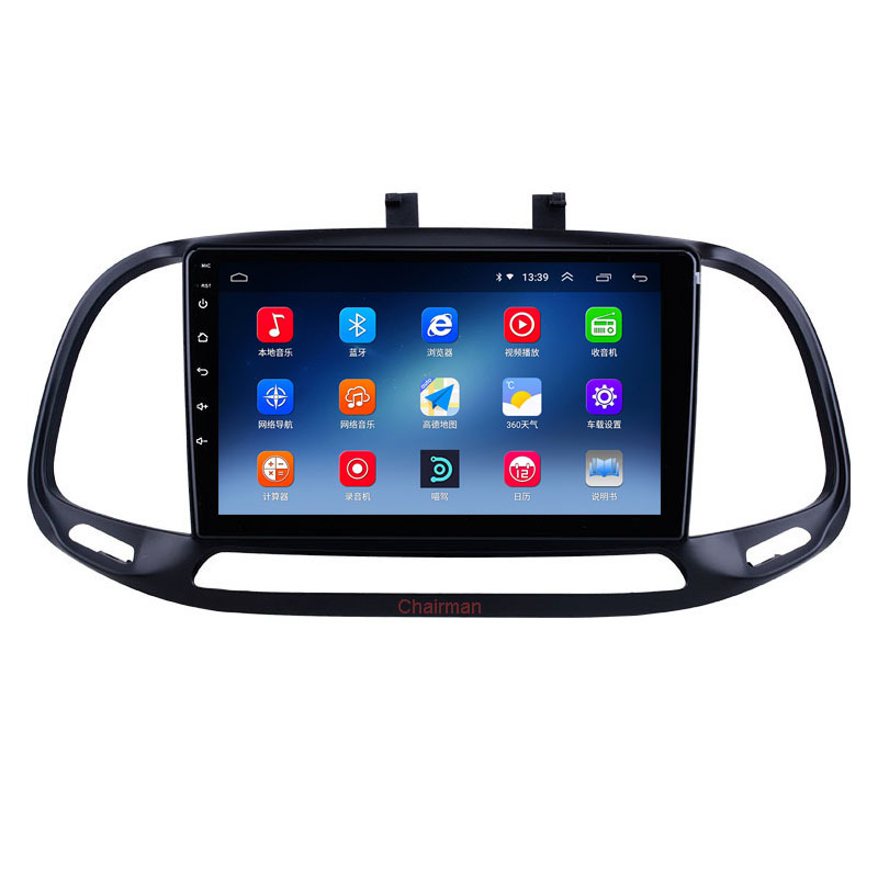 Aplicable a 15-19 Fiat Dobio coche de pantalla grande GPS revertir imagen Bluetooth Android navegación