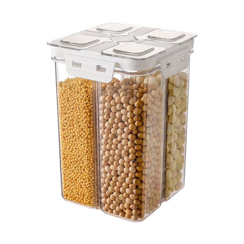 Grain Cereals Storage Jar Sealed Jar with Lid Cage Rice Barrel Jar Transparent Insect-proof Large Storage Box Storage Box