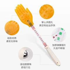 Multifunctional Scraping Board, Silicone Five-Finger Meridian Scraping, Small Yellow Hand Scraping Massage, Scraping for Relaxing Muscles and Improving Circulation, Palm Scraping
