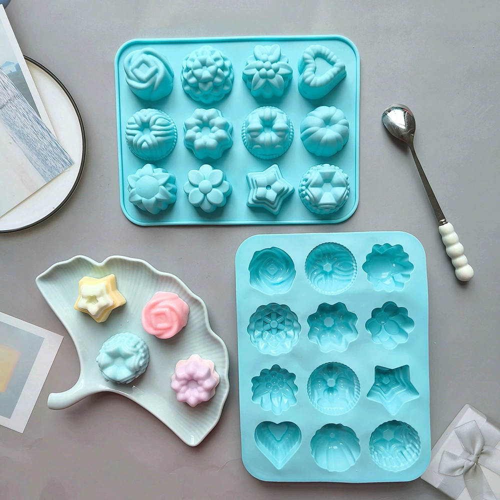 12 Цветов 419 Шоколад silicone силиконовая форма для выпечки для торта модель модел handmade блогер капли