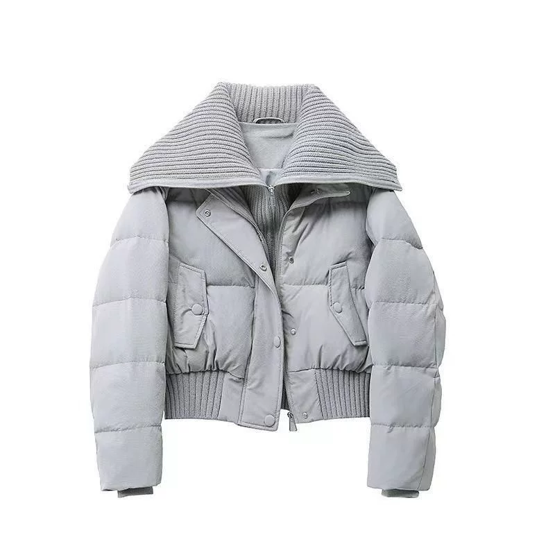 Пальто из Velvet зимой для подростков, маленькое, короткое, тёплое, с пухом утка