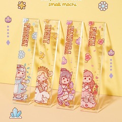 Small Rice Cake High-Resolution Ruler Handwritten Notebook Scale Magic Series Cartoon Ins Drawing Measurement Student Stationery